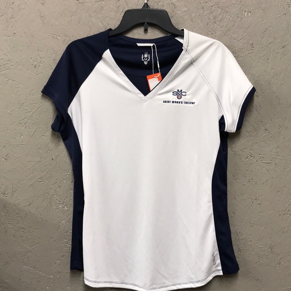 Saint Mary’s College Gales V Neck Poly Tee NWT - Picture 4 of 5